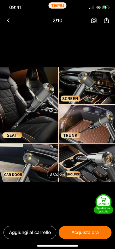 Mini aspirapolvere portatile